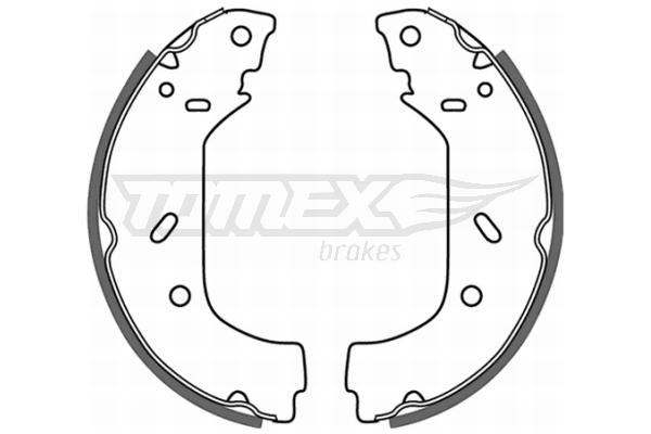 Sada brzdových čelistí TOMEX Brakes